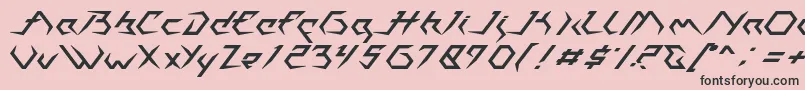 フォントCasiopeia   PERSONAL USE ONLY – ピンクの背景に黒い文字