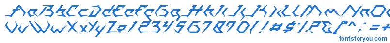 フォントCasiopeia   PERSONAL USE ONLY – 白い背景に青い文字