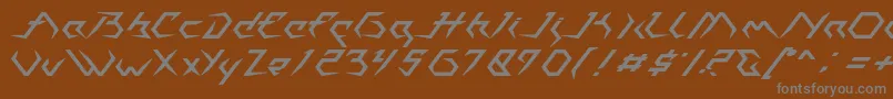Шрифт Casiopeia   PERSONAL USE ONLY – серые шрифты на коричневом фоне