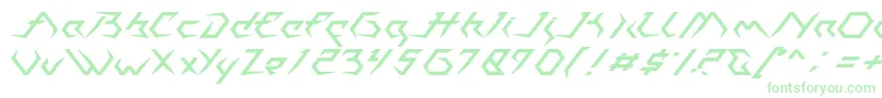Police Casiopeia   PERSONAL USE ONLY – polices vertes sur fond blanc