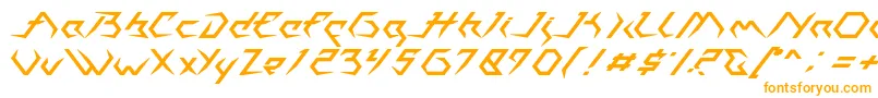 Casiopeia   PERSONAL USE ONLY-Schriftart – Orangefarbene Schriften auf weißem Hintergrund