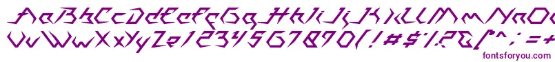 Casiopeia   PERSONAL USE ONLY-fontti – violetit fontit valkoisella taustalla