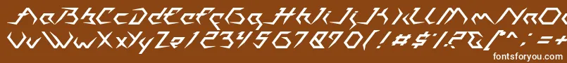 Шрифт Casiopeia   PERSONAL USE ONLY – белые шрифты на коричневом фоне