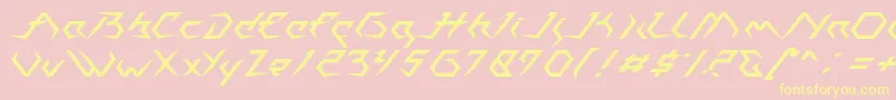 Casiopeia   PERSONAL USE ONLY Font – Yellow Fonts on Pink Background