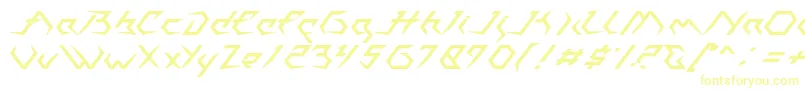 Casiopeia   PERSONAL USE ONLY-Schriftart – Gelbe Schriften