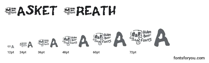 Casket Breath Font Sizes