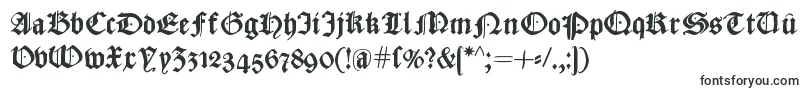 Шрифт CaslonishFraxx – средневековые шрифты