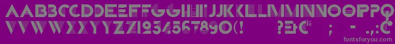 Czcionka CassandraTwo – szare czcionki na fioletowym tle