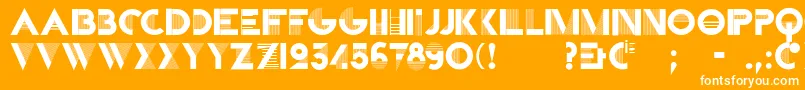 CassandraTwo Font – White Fonts on Orange Background