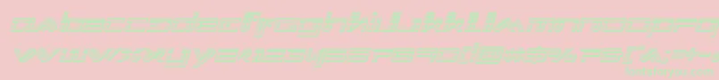 Xephyrchromeital Font – Green Fonts on Pink Background