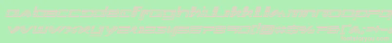 Xephyrchromeital Font – Pink Fonts on Green Background