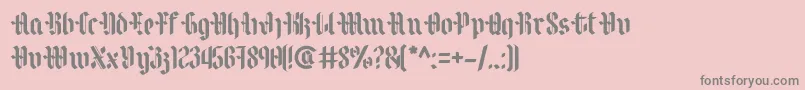 フォントCastillo – ピンクの背景に灰色の文字