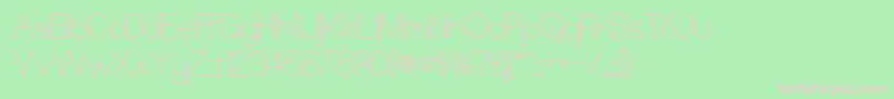 CASTOR   Font – Pink Fonts on Green Background