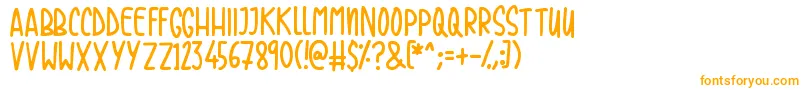 Casual Friday Font – Orange Fonts on White Background