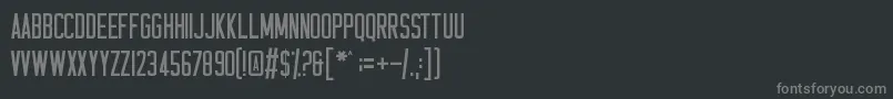 fuente Casual Hardcore – Fuentes Grises Sobre Fondo Negro