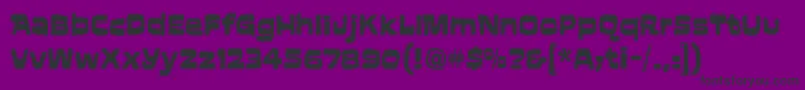 AftershockitcTt-Schriftart – Schwarze Schriften auf violettem Hintergrund
