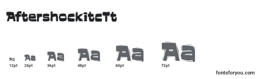AftershockitcTt Font Sizes