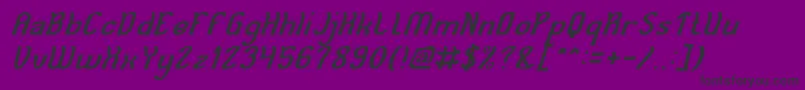 fuente Cat Eyes Italic – Fuentes Negras Sobre Fondo Morado