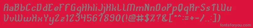 Cat Eyes Font – Gray Fonts on Red Background