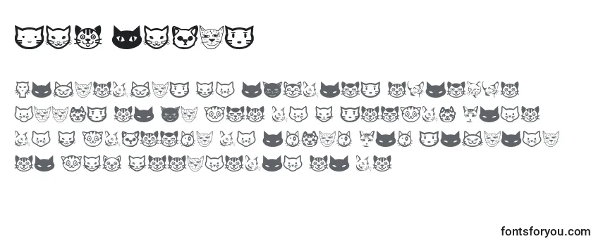 Schriftart Cat Faces