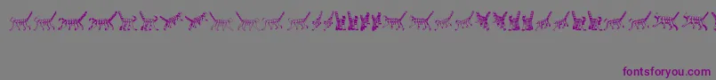 Cat3D Font – Purple Fonts on Gray Background