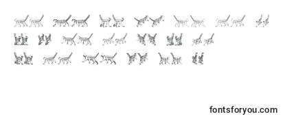Überblick über die Schriftart Cat3D