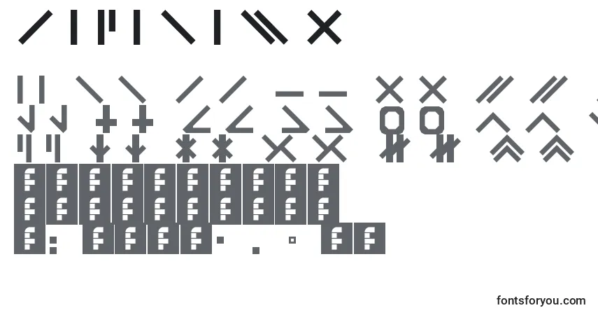 Catabase-fontti – aakkoset, numerot, erikoismerkit