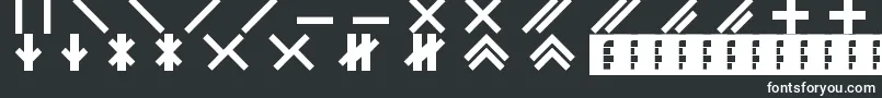 Шрифт Catabase – белые шрифты на чёрном фоне