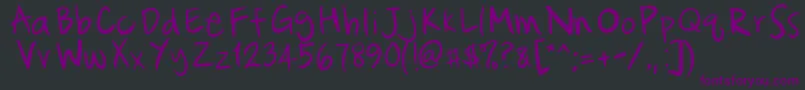 Cataclysmic Font – Purple Fonts on Black Background