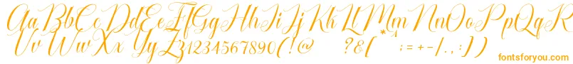 Fonte Cataline Script – fontes laranjas