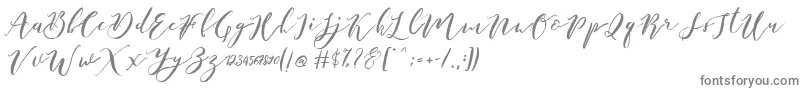 Catandra Brush Script-fontti – harmaat fontit