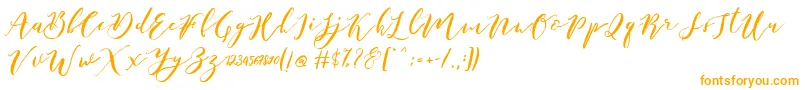 Fonte Catandra Brush Script – fontes laranjas