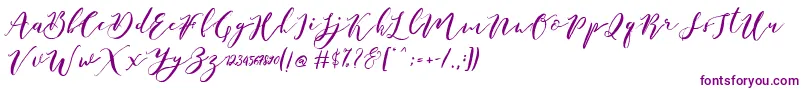 Catandra Brush Script Font – Purple Fonts