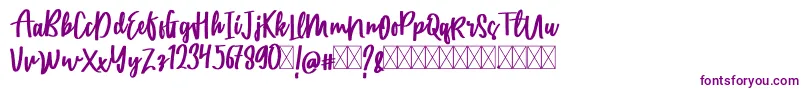 CatarinaFree Font – Purple Fonts on White Background