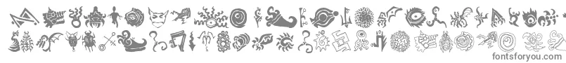 CATHE   -fontti – harmaat kirjasimet valkoisella taustalla
