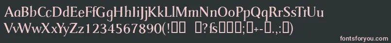 Catherine Font – Pink Fonts on Black Background