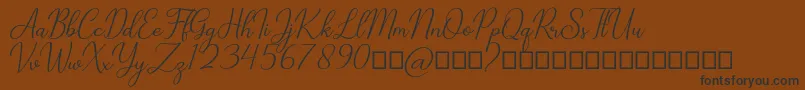 Cathylan Font – Black Fonts on Brown Background