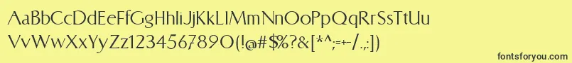 CATLinz 1 8 Font – Black Fonts on Yellow Background