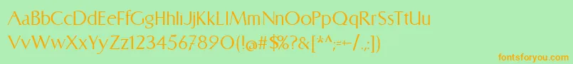 CATLinz 1 8 Font – Orange Fonts on Green Background