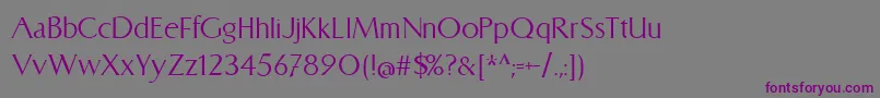 CATLinz 1 8 Font – Purple Fonts on Gray Background