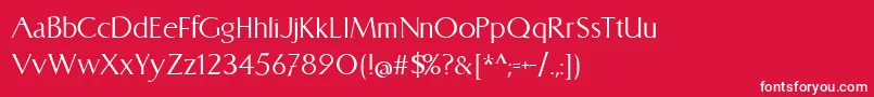 CATLinz 1 8 Font – White Fonts on Red Background