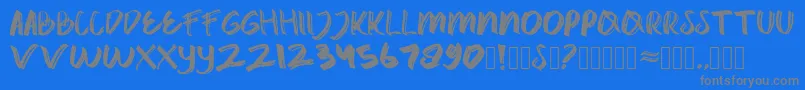 Шрифт catrock – серые шрифты на синем фоне