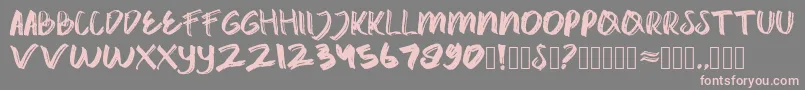 Шрифт catrock – розовые шрифты на сером фоне