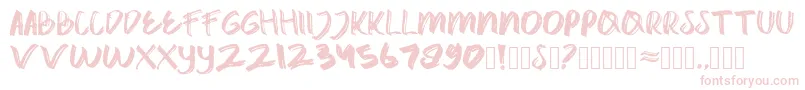 catrock Font – Pink Fonts on White Background