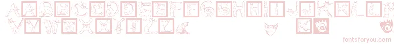 Czcionka CatsAlphabet – różowe czcionki