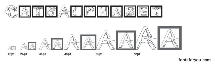 Размеры шрифта CatsAlphabet (122986)