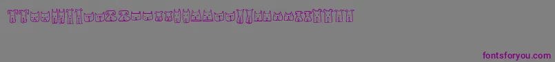 CatsandDogs Font – Purple Fonts on Gray Background