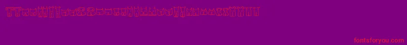 CatsandDogs Font – Red Fonts on Purple Background