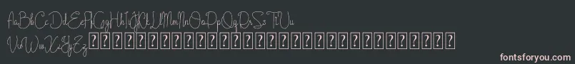 Cattalleya Demo Font – Pink Fonts on Black Background