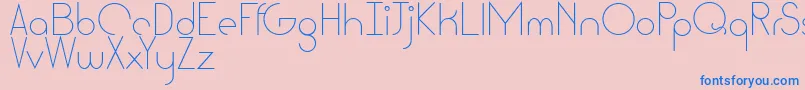 Cattia Font – Blue Fonts on Pink Background